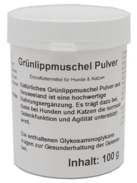 Grünlippmuschel Pulver für Hunde